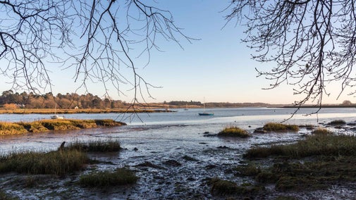The Deben river at Kyson Hill, Suffolk.